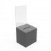 FixtureDisplays® Metal Donation Box Suggestion Box Fund-Raising Box Collection Charity Ballot Box 8.5x11 Header